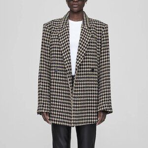 Anine Bing Kaia Blazer in Houndstooth. BRAND NEW WITH TAGS